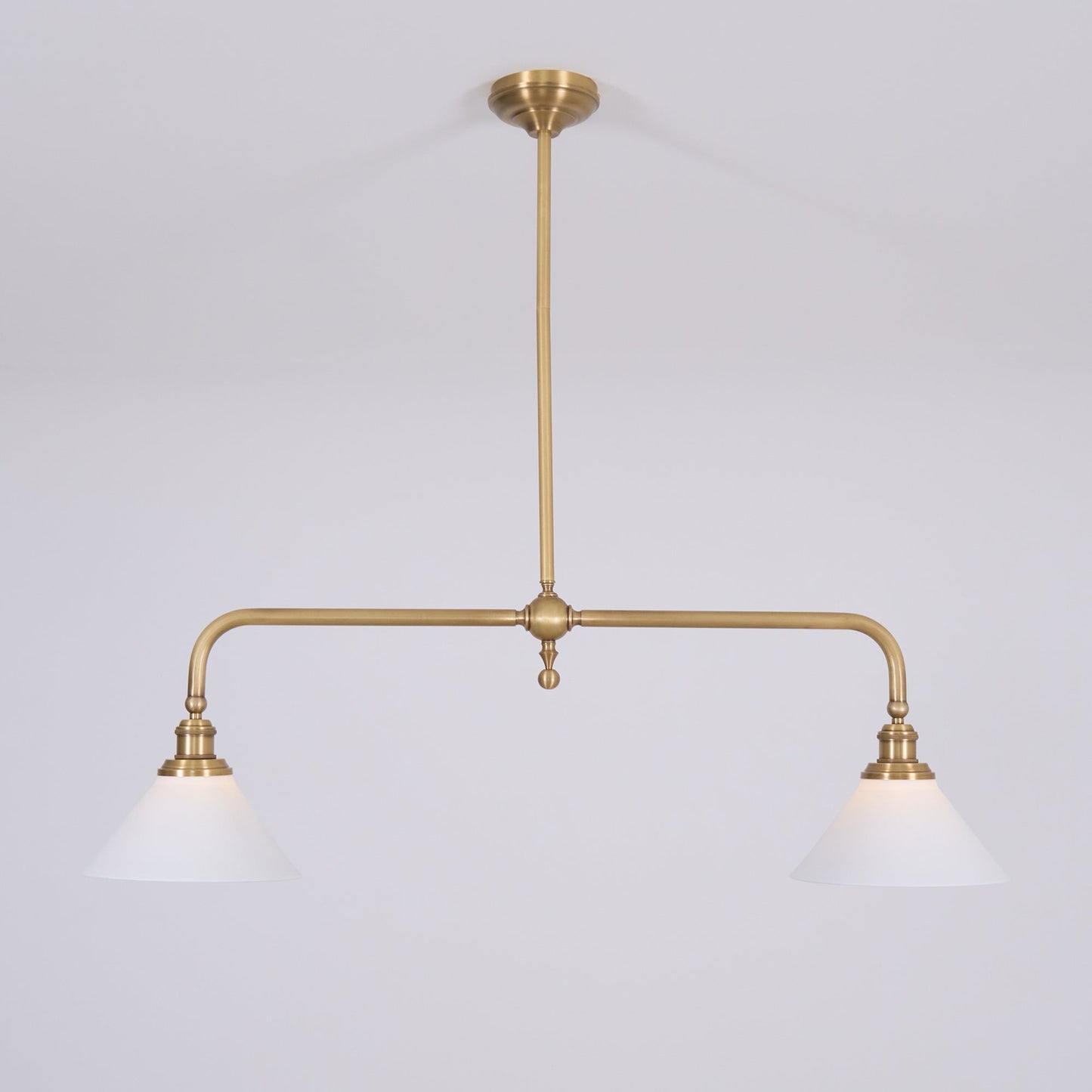 Modern 2-Light Pendant Ceiling Lamp  Minimalist Gold Hanging Light Fixture